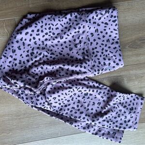 ZYIA Mauve and Black Patterned Leggings